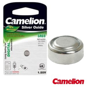 Pilha Botão Óxido Prata Sr69/G6 1.55V 78mA CAMELION - (SR69-BP1)