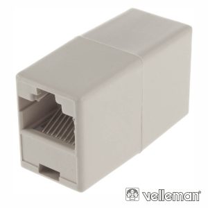 Ficha Adaptador RJ45 8p8c Fêmea / Fêmea - (TCU3/B)