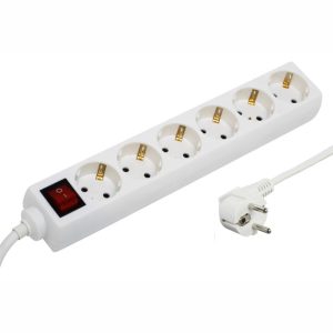 Extensão Elétrica 6x Schuko C/ Interruptor 1.5m - (TE6CB1.5(I))