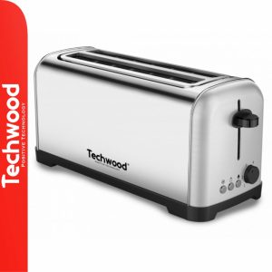 Torradeira 2 Ranhuras Compridas 1400W INOX TECHWOOD - (TGPI-4028)