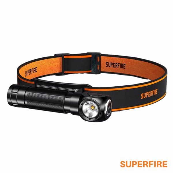 Lanterna de Cabeça 2em1 5W 600lm IP44 SUPERFIRE - (TH04)