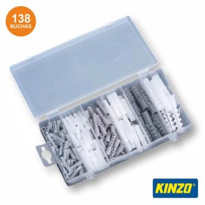 Conjunto De Buchas De Plástico 138x KINZO - (TOOL487)