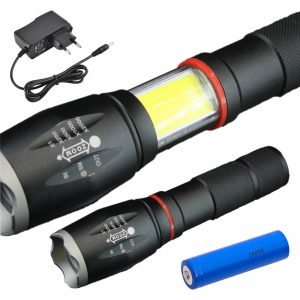 Lanterna C/ 1 LED Xpe 10W 5 Níveis Luz Zoom 800lm - (TORCH-LIBERTY)