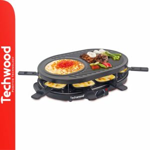 Grelhador Raclette 8 Pessoas 1400W TECHWOOD - (TRA-8140)