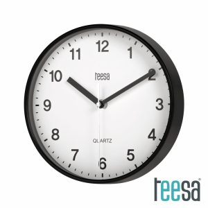 Relógio de Parede Redondo Preto Ø20cm TEESA - (TSA0038B)