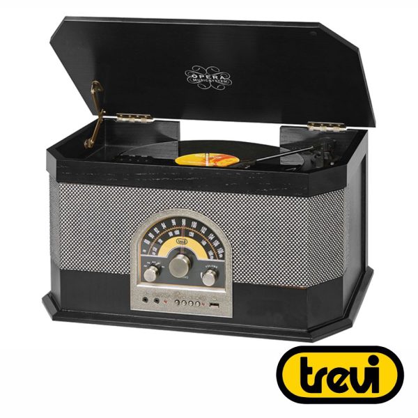 Gira-Discos 33/45/78RPM AM/FM Vintage C/ Bluetooth TREVI - (TT1040BT)