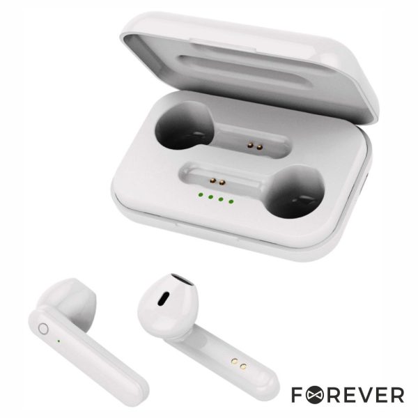 Auriculares Earbuds TWS Bluetooth Branco FOREVER - (TWE-110WH)