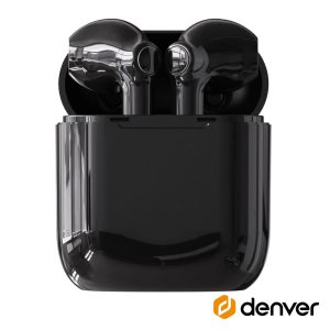 Auriculares Earbuds TWS Bluetooth V5.0 Preto DENVER - (TWE-39B)