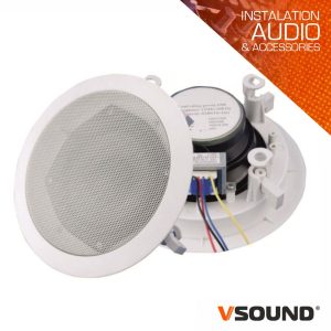 Coluna De Tecto Pa 100v 5" 6Wmáx Branca VSOUND - (VCS5BP)