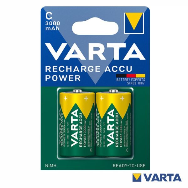 Pilha Recarregável LR14/C 1.2V 3000mAh 2x VARTA - (VHR14-A3000)