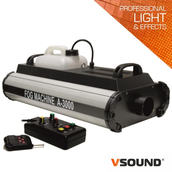 Máquina De Fumos 3000W DMX E Comando VSOUND - (VSFUMOSA3000)