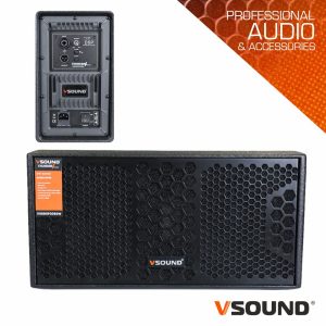 Subwoofer Amplificado Profissional 2x8" DSP 600W VSOUND - (VSSDSP208SW)