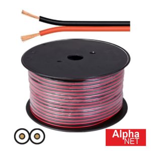 Cabo Coluna 2x1.50mm Preto/Vermelho ALPHANET - (WTR56/150)