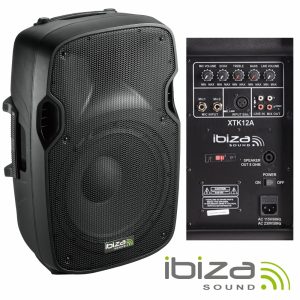 Coluna Bi-Amplificada 12" 500Wmáx Abs IBIZA - (XTK12A)