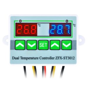 Termostato Digital Duplo 230V C/ Sonda NTC - (ZFX-ST3012)