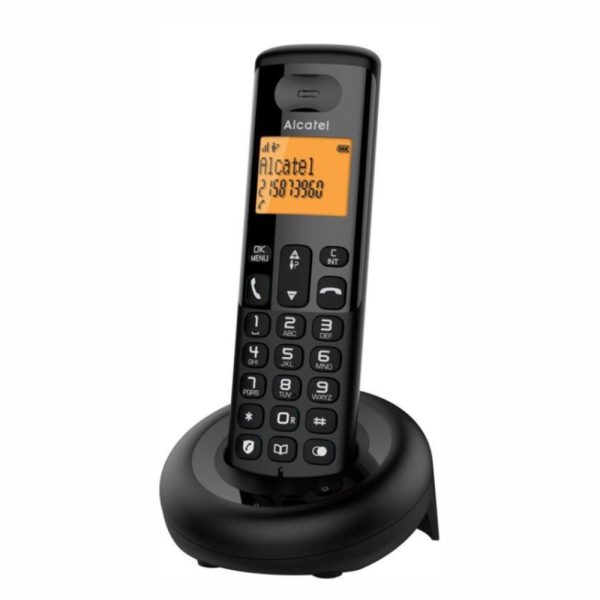 Telefone S/ Fios C/ Bloqueio de Chamadas Preto ALCATEL - (E160BK)