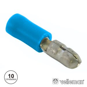 Terminal Faston Macho Isolado 4.9mm 10X Azul - (FBMB)