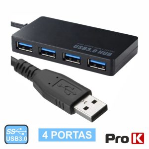 Hub USB 3.0 C/ 4 Portas USB 3.0 PROK - (HUBUSB05)