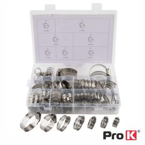 Conjunto de 60 Abraçadeiras P/ Mangueiras 6-44mm PROK - (KIT-ABR-01)