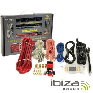 Kit De Cabos Completo P/ Amplificador/Colunas 60a IBIZA - (KITCAR60A)