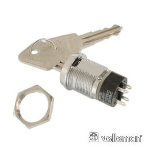 Interruptor C/ Chaves 2p Off-On Dpst VELLEMAN - (KS3)