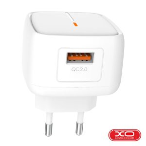 Alimentador USB-A 5V 3A Branco XO - (L59)