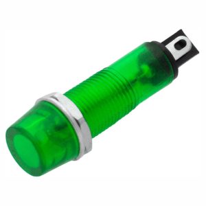 Luz Piloto Redondo Verde 9mm 230V - (LP-230V-9G)