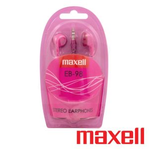 Auscultadores C/ Fios Stereo Rosa MAXELL - (MAXFH-EB98P)