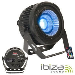 Projetor Luz LED RGBWA DMX 50W Comando IBIZA - (PARLED50-COB)