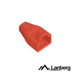 Capa Protectora P/ Conector RJ45 x100 Vermelho LANBERG - (PLB-1000-R)