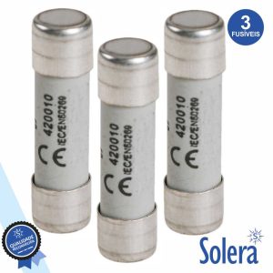 Fusível Cerâmica 10X38 10a 500v 3x SOLERA - (SLR-FC010)