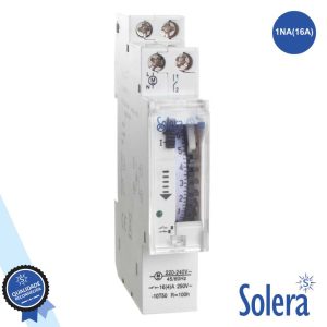 Temporizador Diário Analógico 16a 230V P/ Calha Din SOLERA - (SLR-R24)