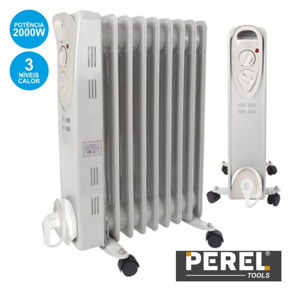 Aquecedor A Óleo 200W 9 Elementos PEREL - (TC78009N)