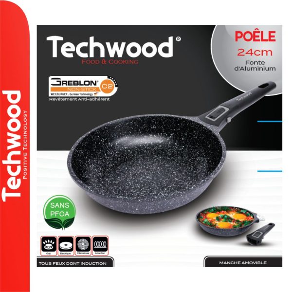 Frigideira Antiaderente Ø24cm Ménage TECHWOOD - (TP-24PO)