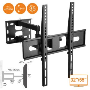 Suporte Lcd/LED 32/55" C/ 2 Braços Vesa 600/400 35kg - (UCH197-1)