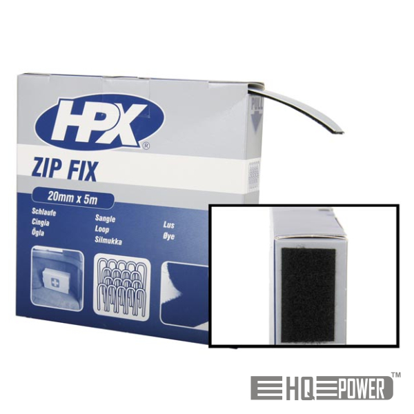 Cinta De Velcro C/ Laços Hpx 20mmx5m HQ POWER - (VDLHPXZF2005L)