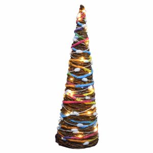 Árvore Decorativa Em Forma de Cone C/ 30 LED 50cm - (WS-CONE-0.50-UW)