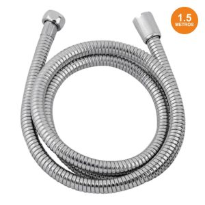 Mangueira Flexível P/ Duche 1.5m Inox - (01210)