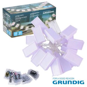 Caixa De Luz 20 LEDS 85 Letras 230cm Grundig - (12755)