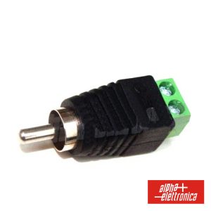 Ficha Rca Macho Com Terminais Em Parafuso - (17-130)