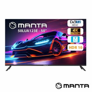 Smart TV LED Frameless 50" UHD 4K HDMI DVB-T2/T/C MANTA - (50LUA123E)