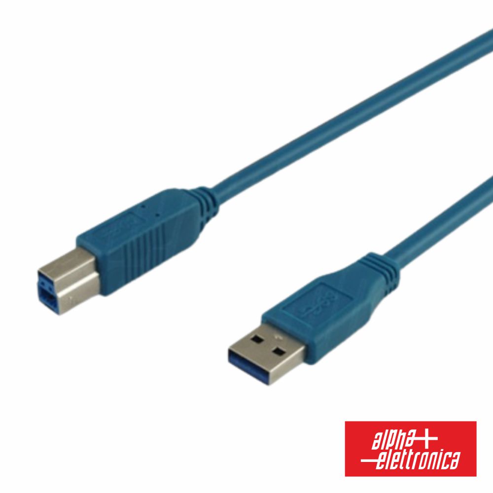 Cabo USB-A 3.0 Macho / USB-B Macho 2m ALPHA - (95-607/2B)