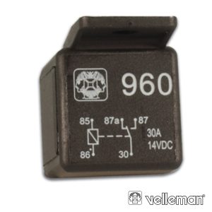 Relé 12Vdc Inversor Unipolar 30a/12V - (960)