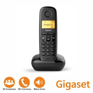 Telefone S/ Fios A270 Preto Gigaset - (A270B)