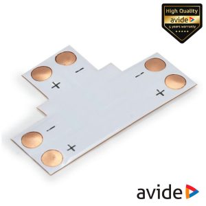 União P/ Fita LEDS Monocor IP20 T AVIDE - (ABLS12V-T-CON-01)