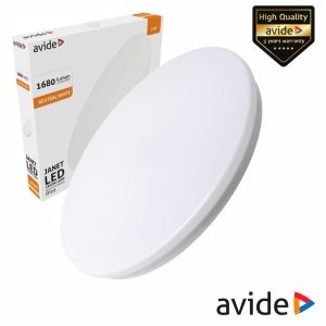 Aplique LED Redondo 24W 380mm 4000K 1680lm Janet AVIDE - (ACLO38NW-24W-JAN)