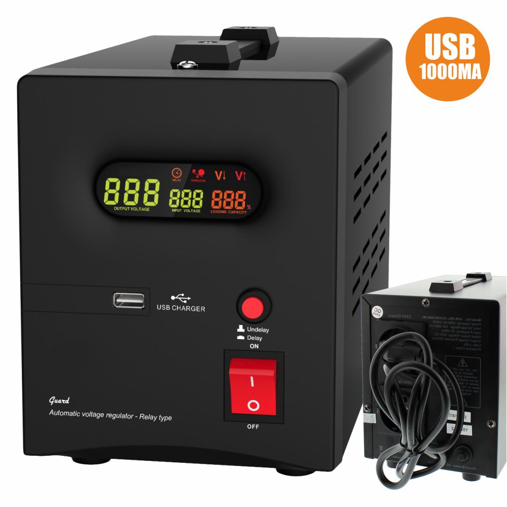 Estabilizador Automático Tensão 2000va C/ USB - (AVR-REL-GUARD2000)