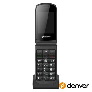 Telemóvel P/ Séniores Flip 2.4" SOS FM Preto DENVER - (BAS-24400MEB)