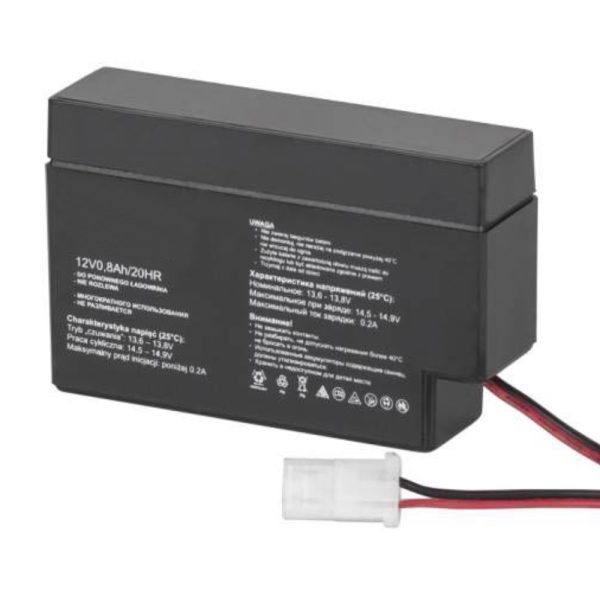 Bateria Chumbo 12V 0.8Ah - (BAT-LEAD-12V0.8AH)