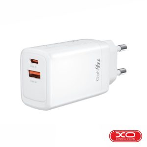 Alimentador USB-A 18W 2.4A / USB-C PD 65W GaN XO - (CE17)